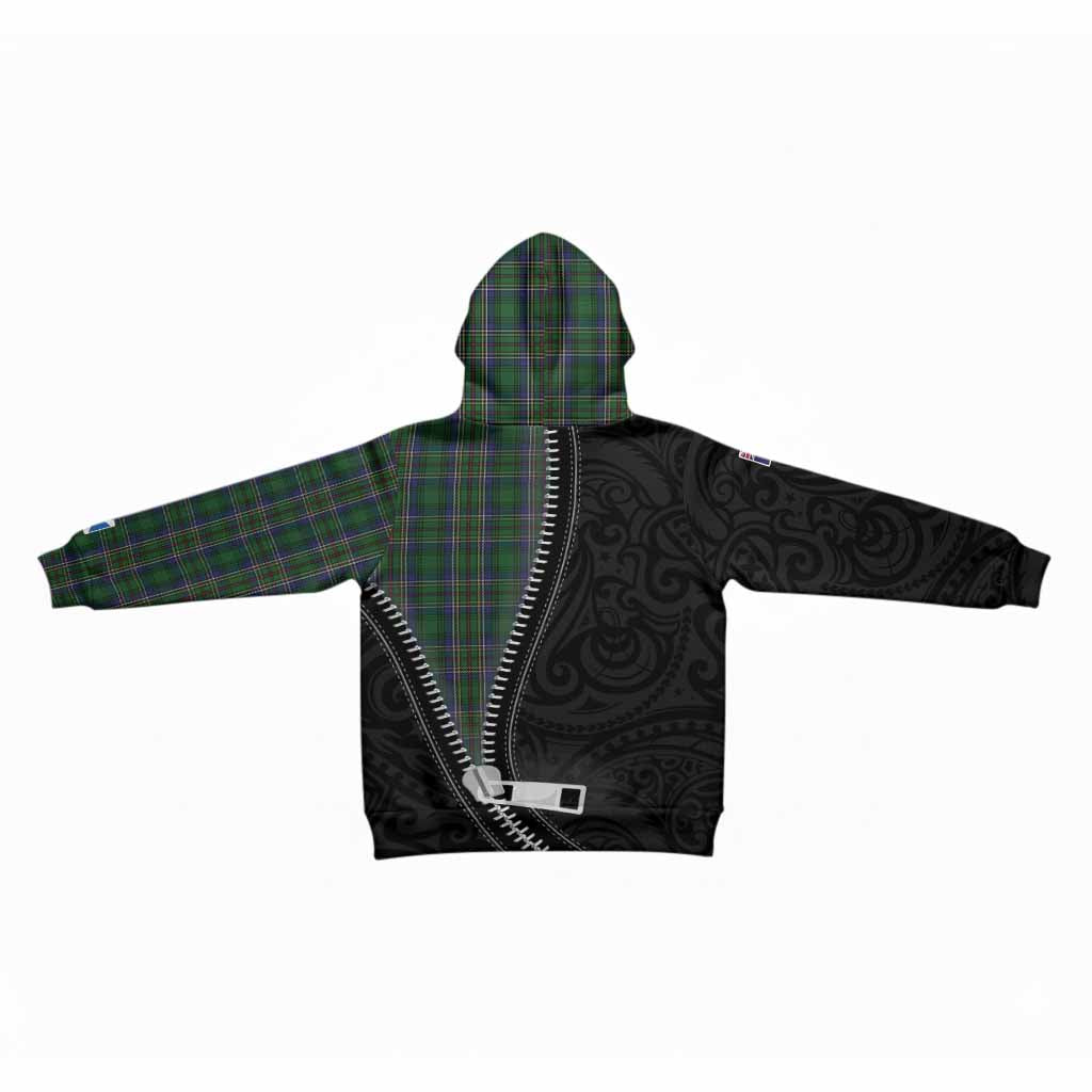 Cockburn Tartan Kid Hoodie New Zealand Pattern Unique Zipper Stylized