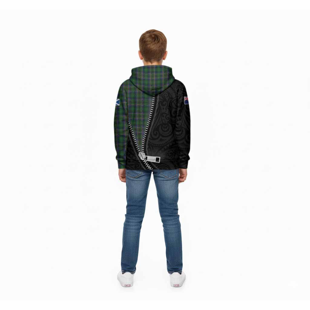 Cockburn Tartan Kid Hoodie New Zealand Pattern Unique Zipper Stylized
