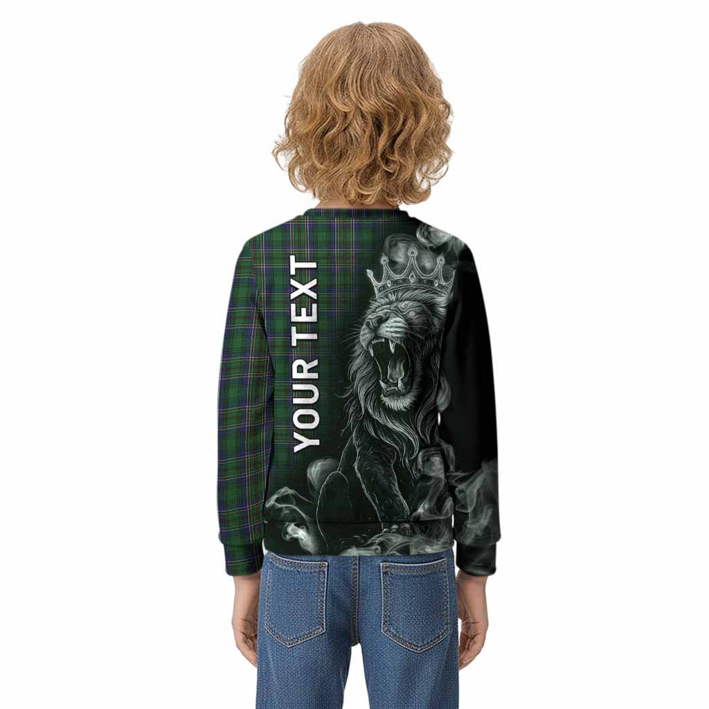 Cockburn Tartan Kid Knitted Sweatshirt Roaring Lion Heritage