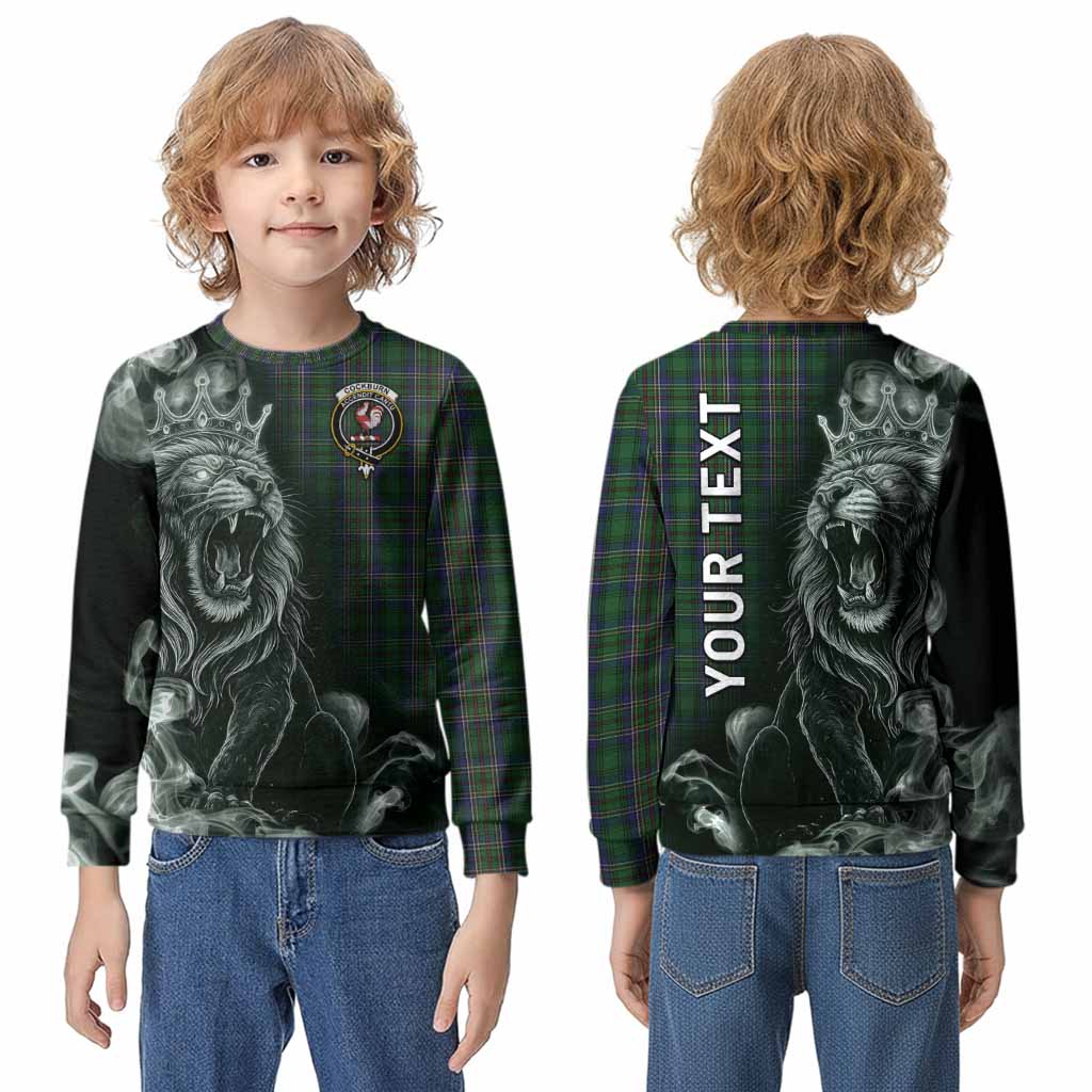 Cockburn Tartan Kid Knitted Sweatshirt Roaring Lion Heritage