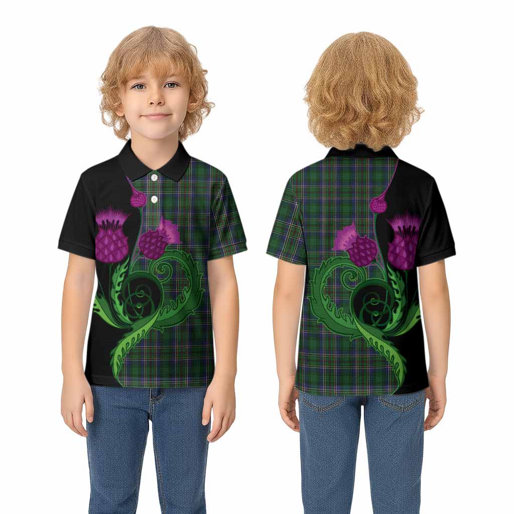 Cockburn Tartan Kid Polo Shirt Traditional Scottish Thistle
