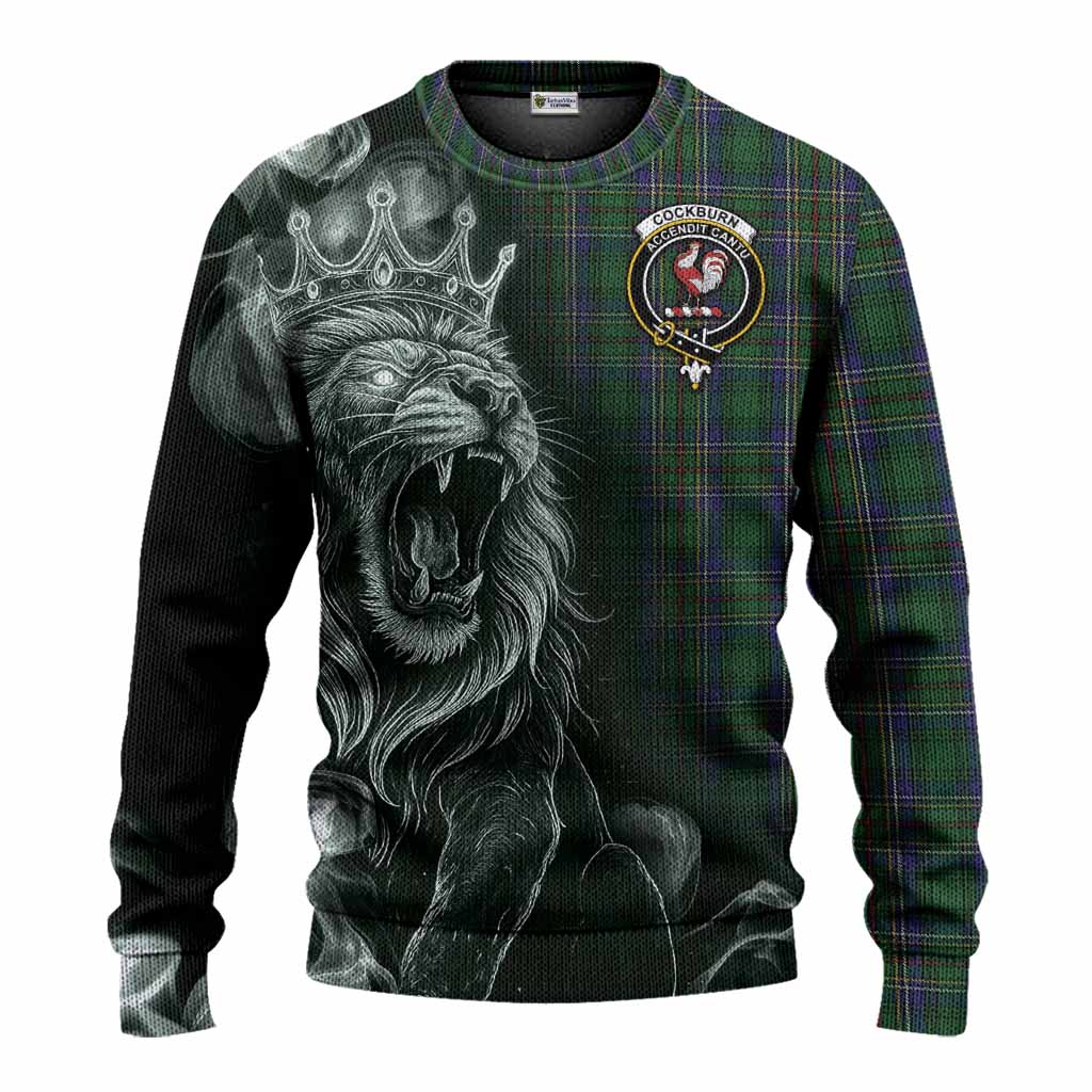 Cockburn Tartan Knitted Sweater Roaring Lion Heritage