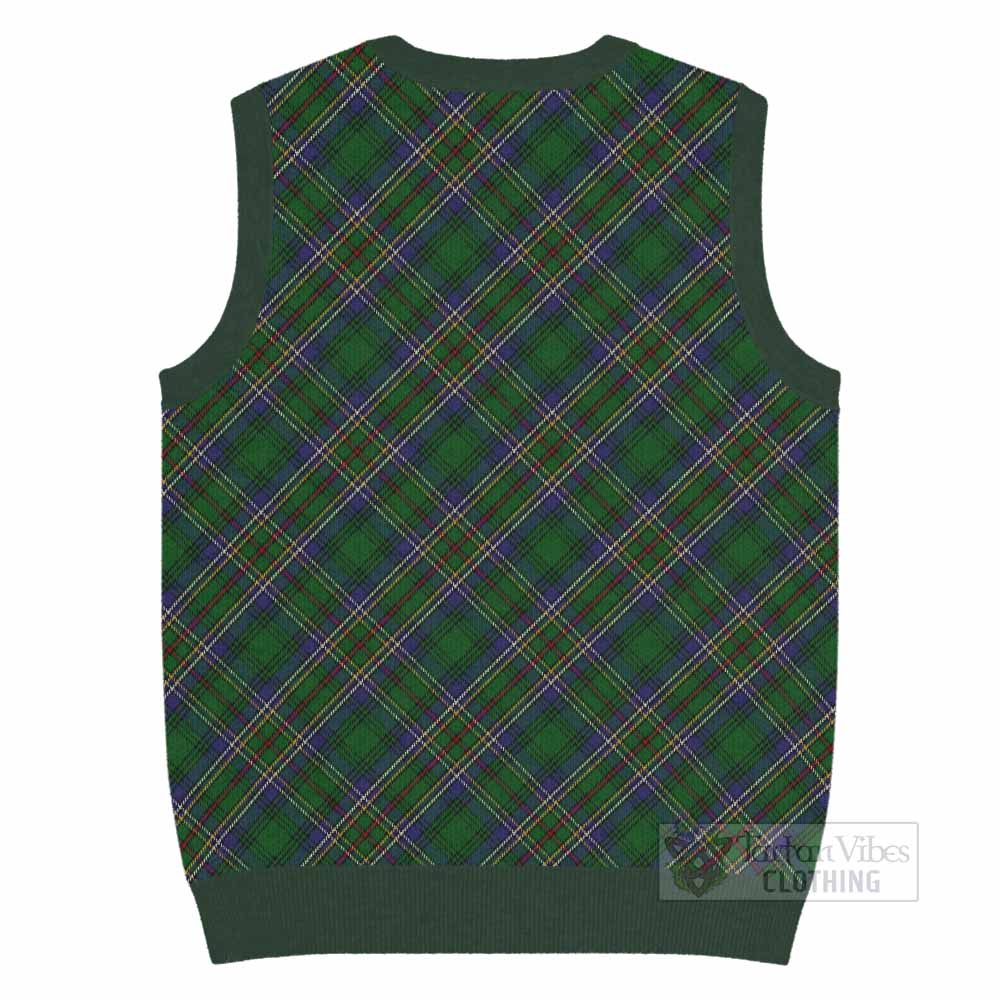 Cockburn Tartan  Knitted V-Neck Vest Cross Style