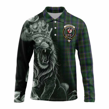 Cockburn Tartan Long Sleeve Polo Shirt Roaring Lion Heritage
