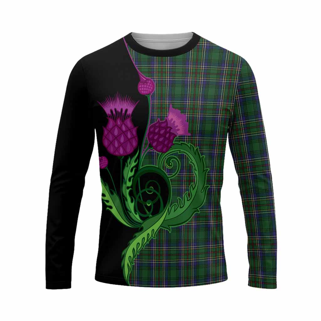 Cockburn Tartan Long Sleeve T-Shirt Traditional Scottish Thistle