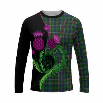 Cockburn Tartan Long Sleeve T-Shirt Traditional Scottish Thistle