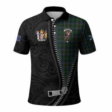 Cockburn Tartan Polo Shirt New Zealand Pattern Unique Zipper Stylized