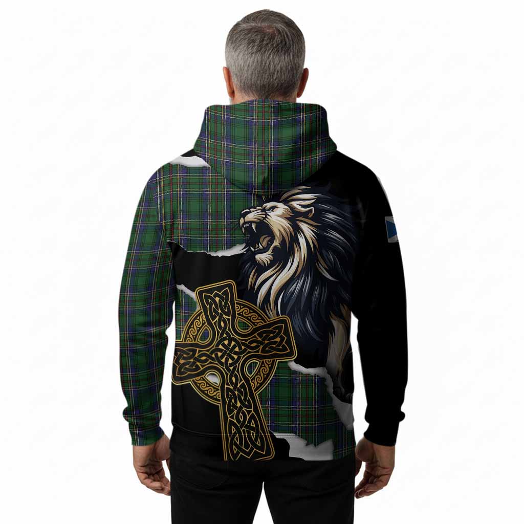 Cockburn Tartan Scottish Hoodie Lion Celtic Heritage