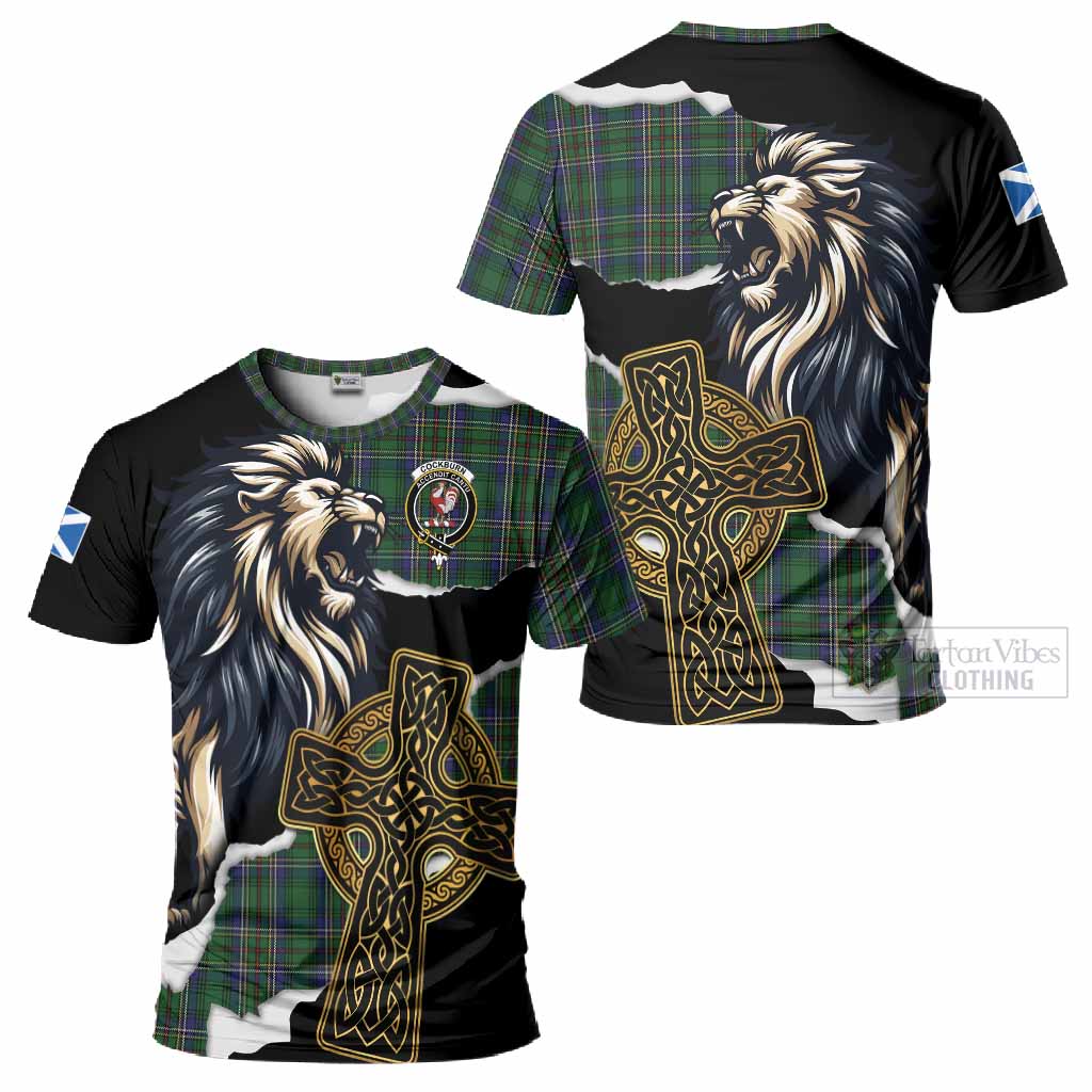 Cockburn Tartan Scottish T-Shirt Lion Celtic Heritage