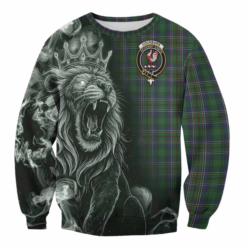 Cockburn Tartan Sweatshirt Roaring Lion Heritage