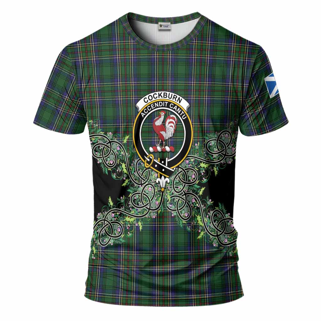 Cockburn Tartan T-Shirt Thistle Scottish Spirit
