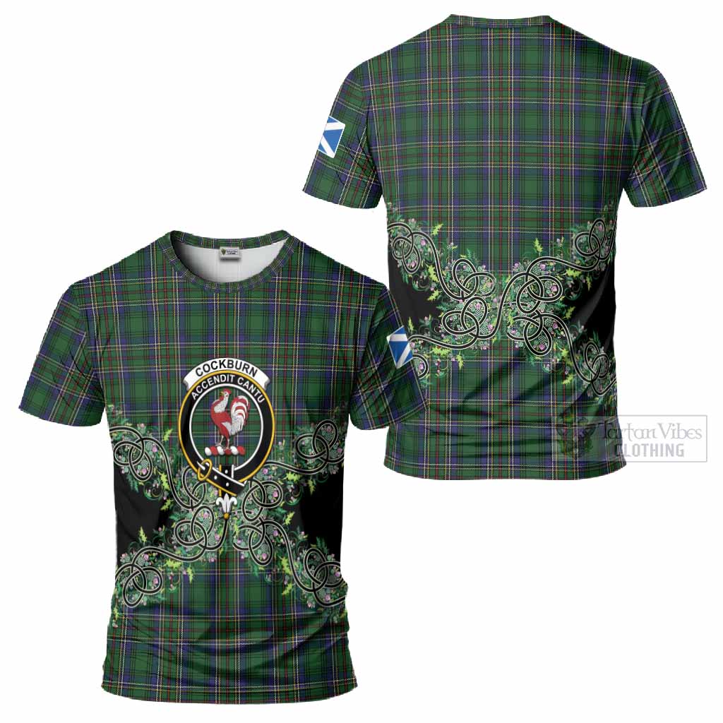 Cockburn Tartan T-Shirt Thistle Scottish Spirit