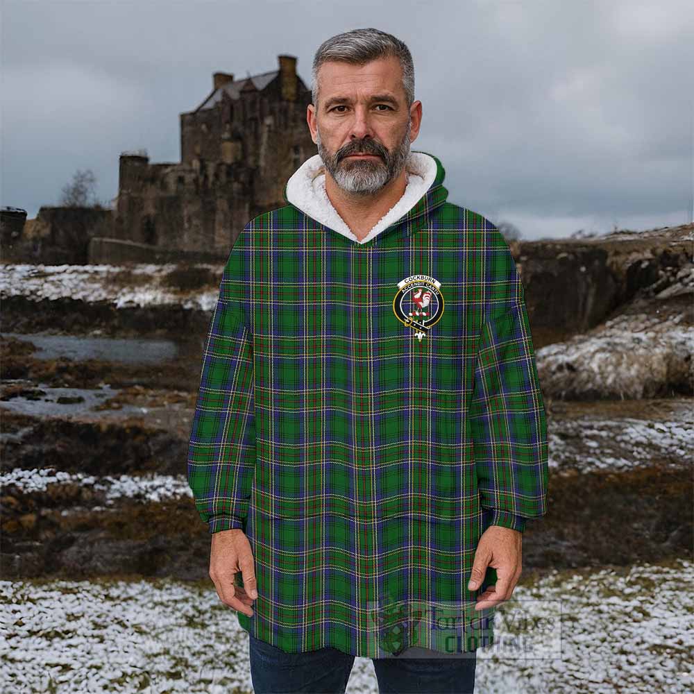 Cockburn Tartan Wearable Blanket with Family Crest - Tartan Vibes Clothing