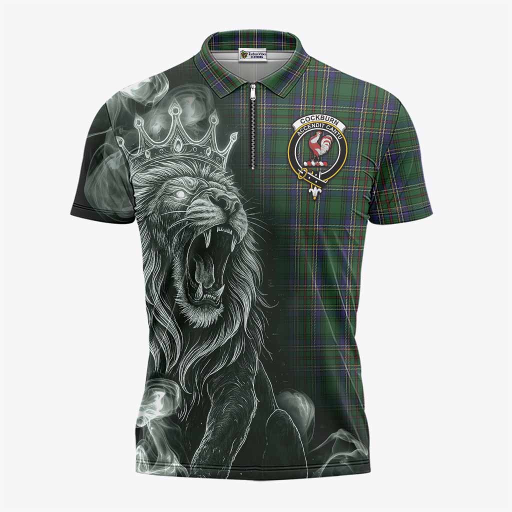 Cockburn Tartan Zipper Polo Shirt Roaring Lion Heritage