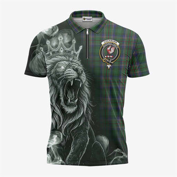 Cockburn Tartan Zipper Polo Shirt Roaring Lion Heritage