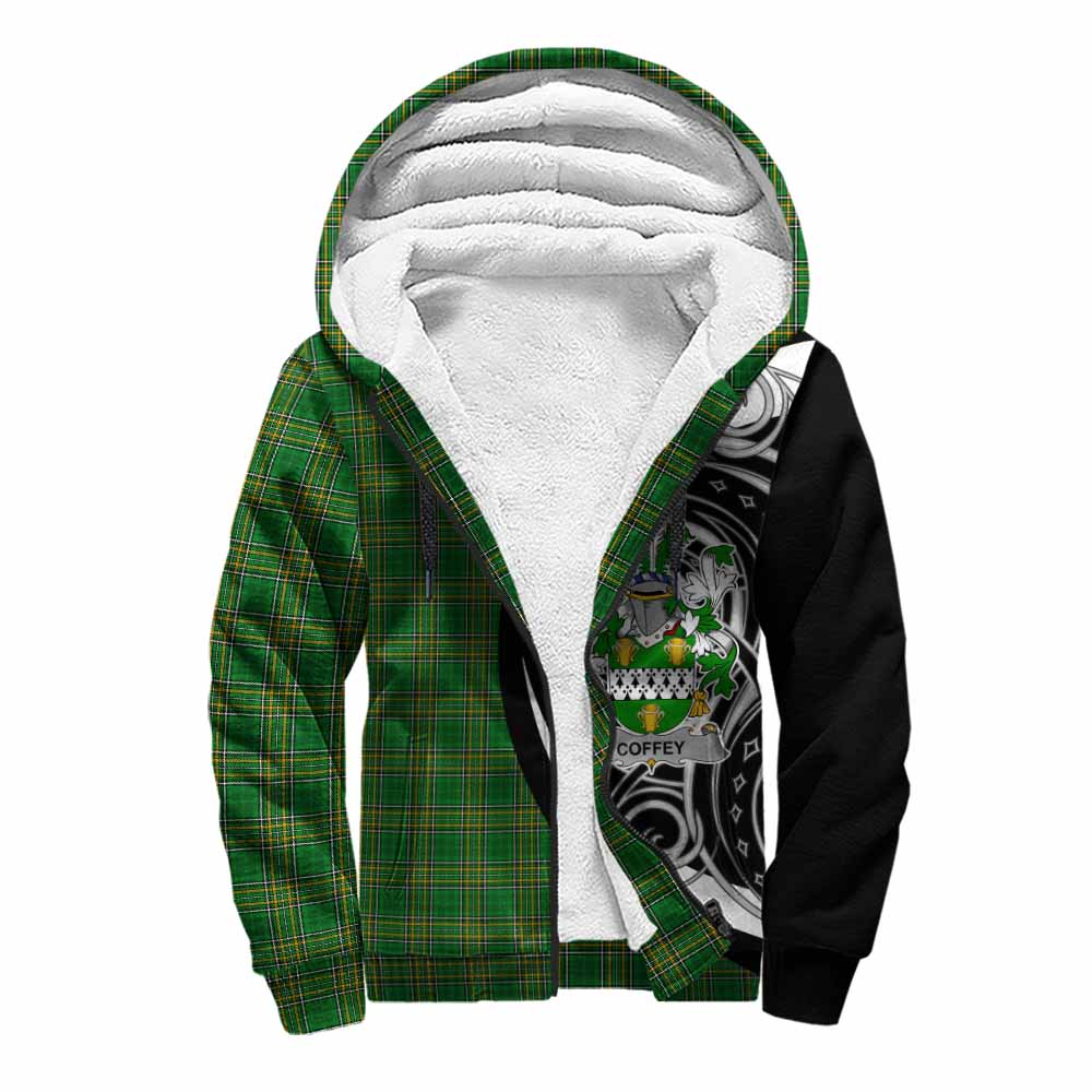 Coffey Irish Clan Sherpa Hoodie Celtic Circle Style Unisex S - Tartan Vibes Clothing