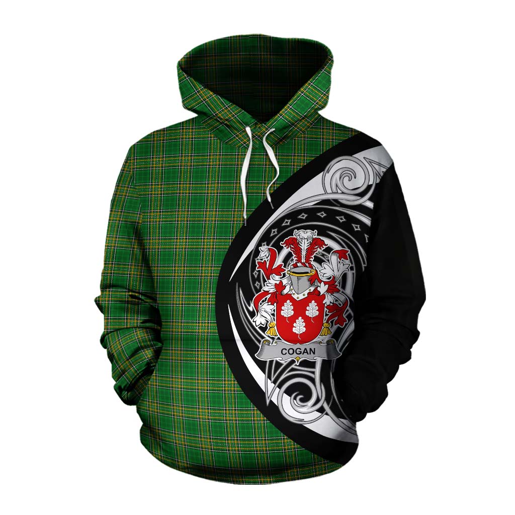 Tartan Vibes Clothing Cogan Irish Clan Cotton Hoodie Celtic Circle Style