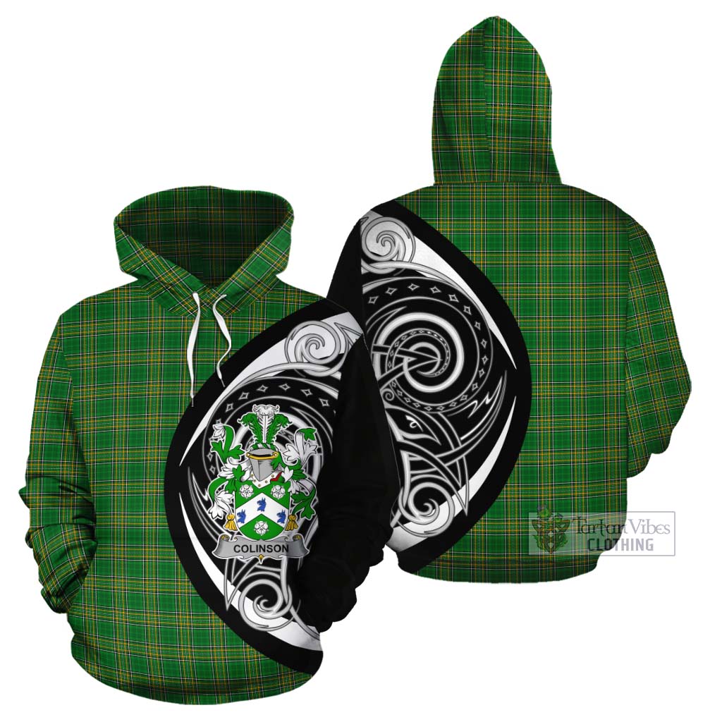 Tartan Vibes Clothing Colinson Irish Clan Cotton Hoodie Celtic Circle Style