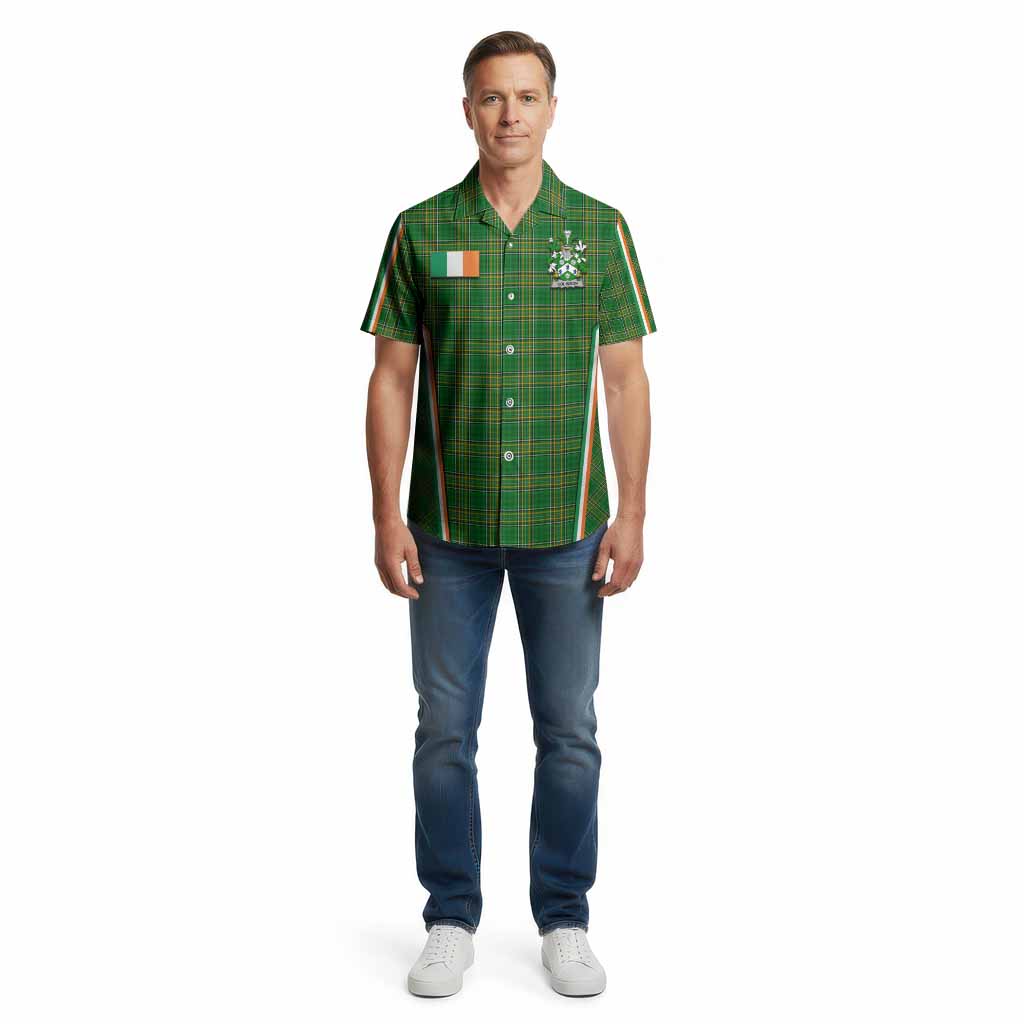 Colinson Irish Clan Coat of Arm Tartan Cotton Hawaiian Shirt Flag Style
