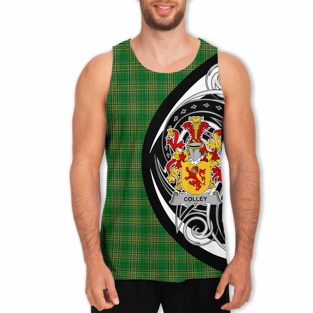 Tartan Vibes Clothing Colley Irish Clan Men's Tank Top Celtic Circle Style