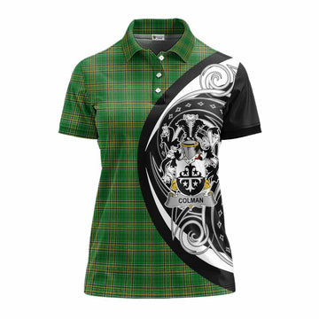 Tartan Vibes Clothing Colman Irish Clan Women's Polo Shirt Celtic Circle Style