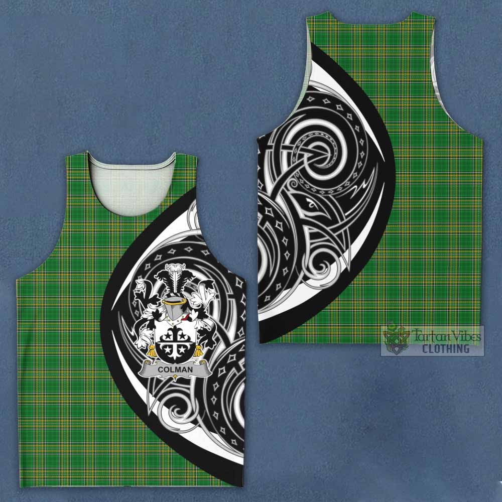 Tartan Vibes Clothing Colman Irish Clan Men's Tank Top Celtic Circle Style