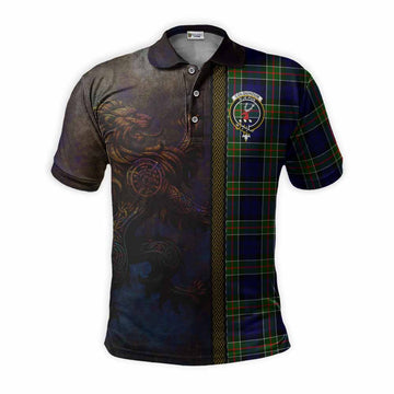 Colquhoun Tartan Family Crest Polo Shirt Alba Gu Brath Be Brave Lion Ancient Style