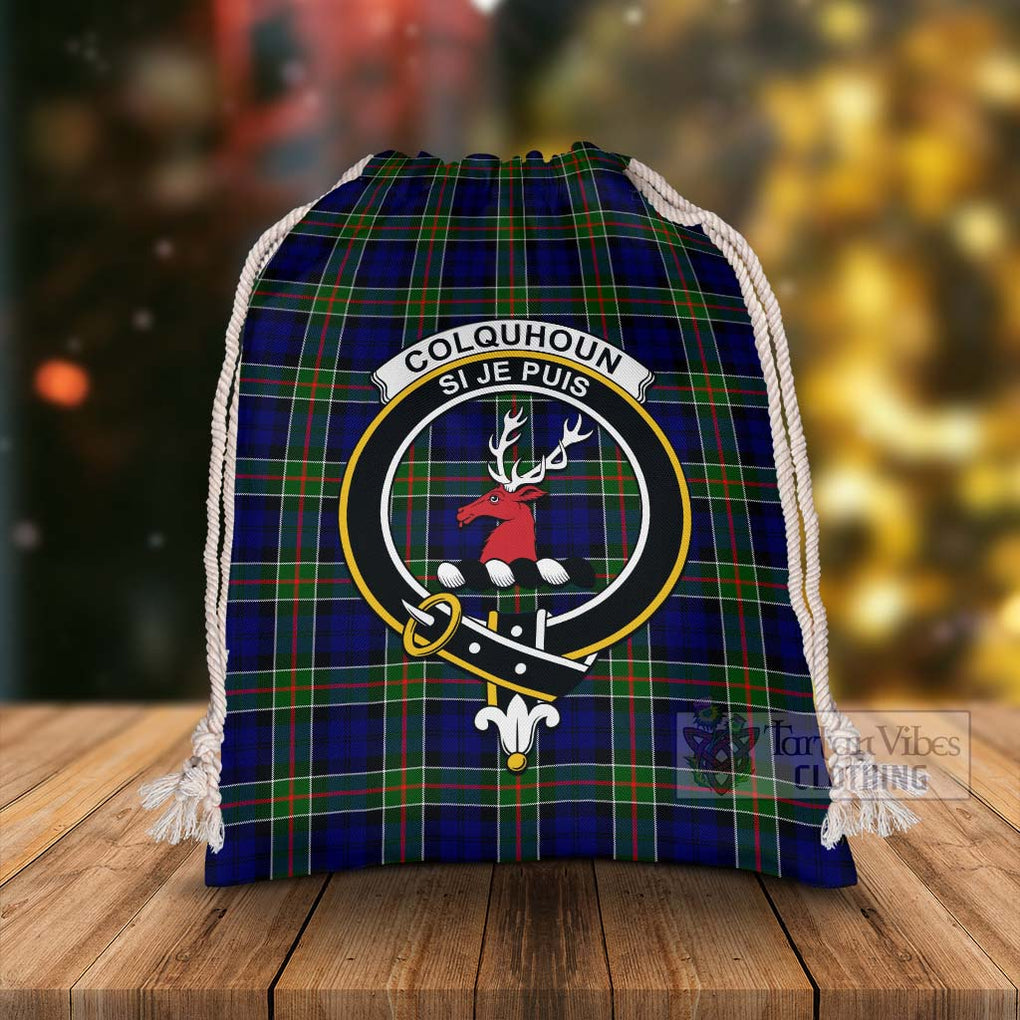 Tartan Vibes Clothing Colquhoun Tartan Christmas Santa's Bag with Family Crest