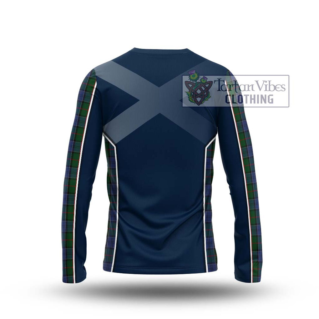 Colquhoun Tartan Long Sleeve T-Shirt with Family Crest and Lion Rampant Vibes Sport Style - Tartan Vibes Clothing