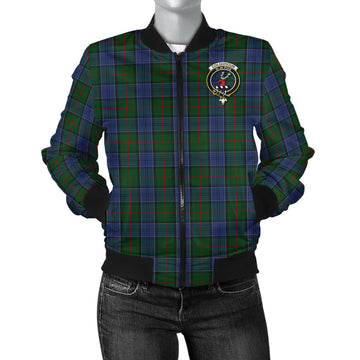 Colquhoun Tartan Bomber Jacket with Family Crest
