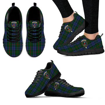 Colquhoun Tartan Sneakers with Family Crest