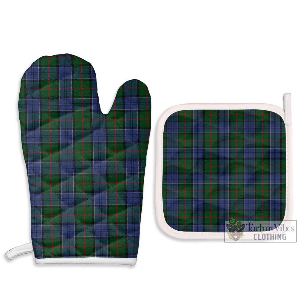 Colquhoun Tartan Combo Oven Mitt & Pot-Holder Combo 1 Oven Mitt & 2 Pot-Holder White - Tartan Vibes Clothing