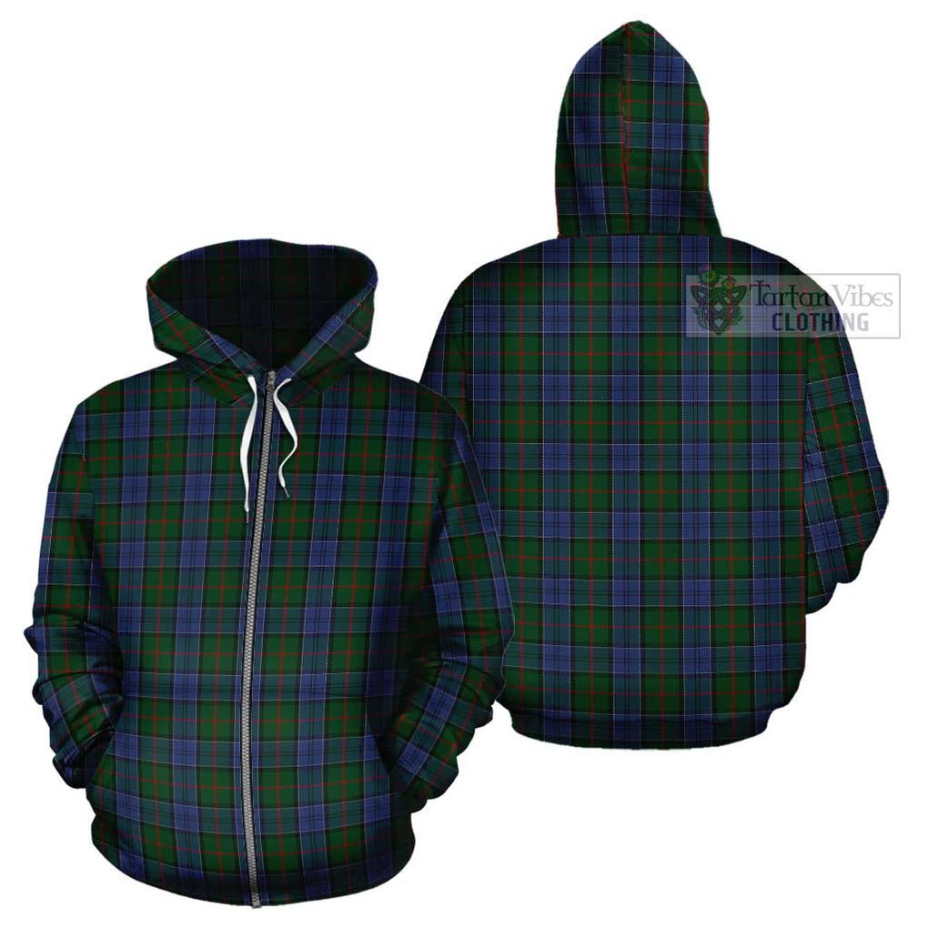 Colquhoun Tartan Cotton Hoodie Zip Hoodie - Tartan Vibes Clothing