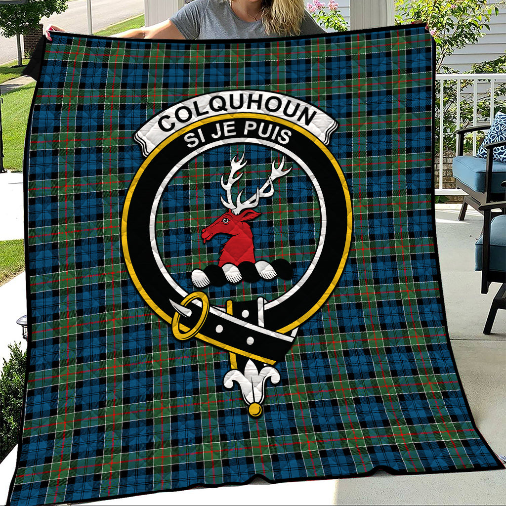 colquhoun-ancient-tartan-quilt-with-family-crest