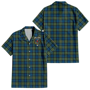 colquhoun-ancient-tartan-short-sleeve-button-down-shirt-with-family-crest