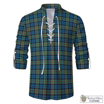 Colquhoun Ancient Tartan Men's Scottish Traditional Jacobite Ghillie Kilt Shirt