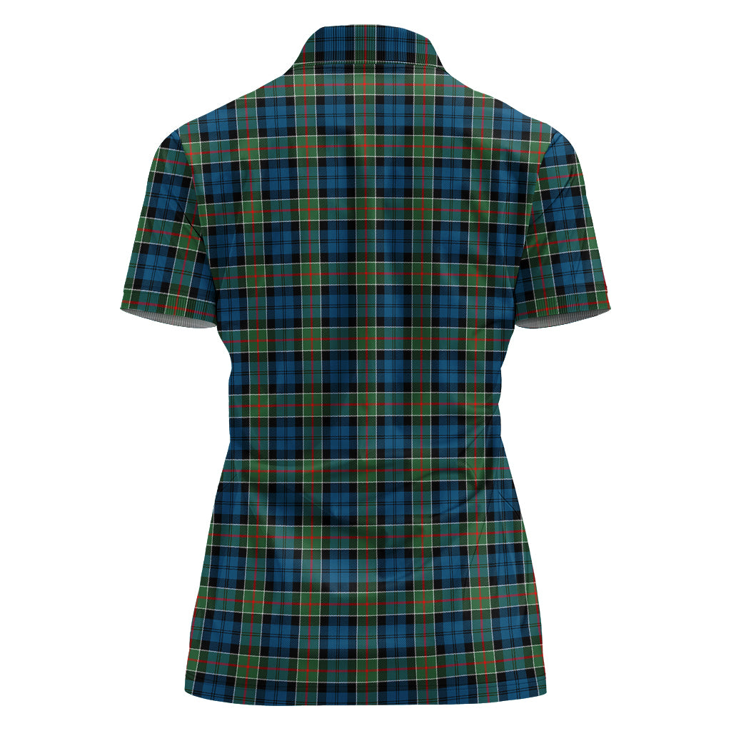 colquhoun-ancient-tartan-polo-shirt-with-family-crest-for-women