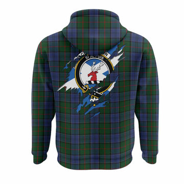 Colquhoun Clan Crest In Me Tartan Hoodie Scotland Flag Style