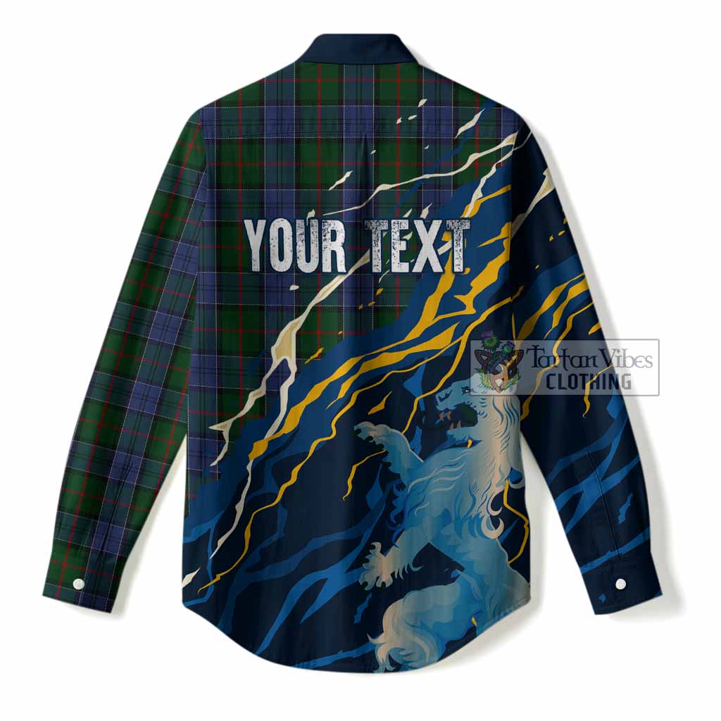 Colquhoun Scotland Tartan Women Casual Shirt WC2026 Football - We'll Be Coming
