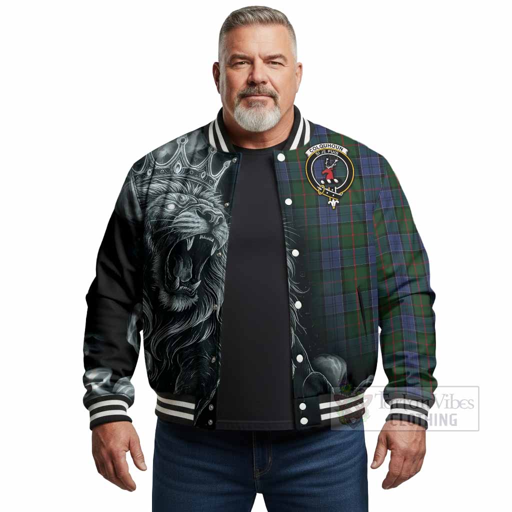 Colquhoun Tartan Baseball Jacket Roaring Lion Heritage
