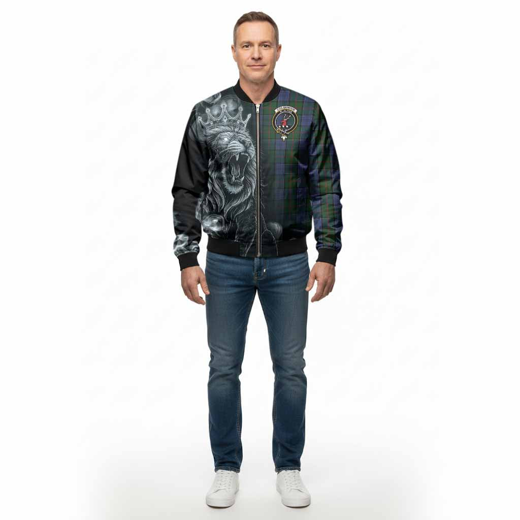 Colquhoun Tartan Bomber Jacket Roaring Lion Heritage