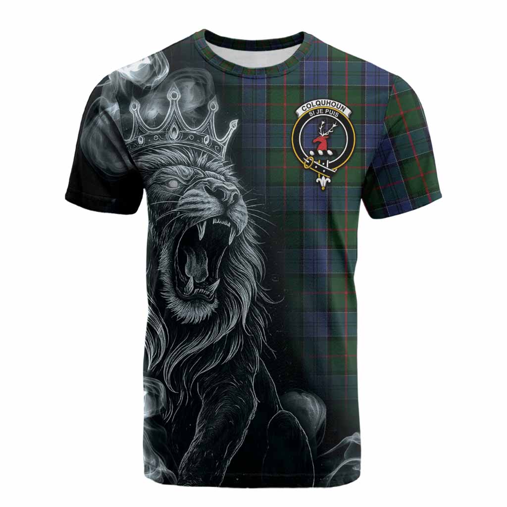 Colquhoun Tartan Cotton T-shirt Roaring Lion Heritage
