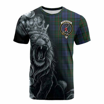 Colquhoun Tartan Cotton T-shirt Roaring Lion Heritage