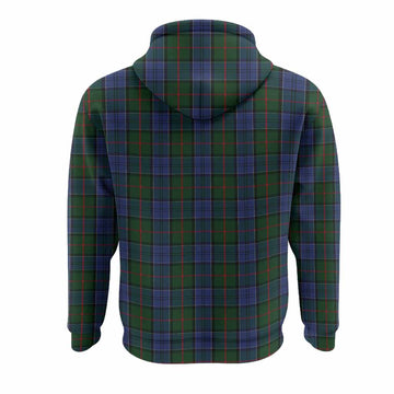 Colquhoun Tartan Crest Hoodie Ferocious Lion Style