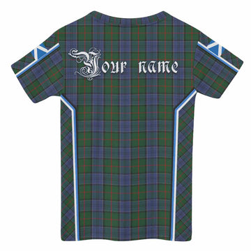 Colquhoun Tartan Crest Kid T-shirt Scotland Coat of Arm Flag Style