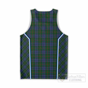 Colquhoun Tartan Crest Men Tank Top Scotland Coat of Arm Flag Style - Tartan Vibes Clothing