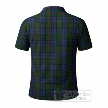 Colquhoun Tartan Crest Polo Shirt Ferocious Lion Style