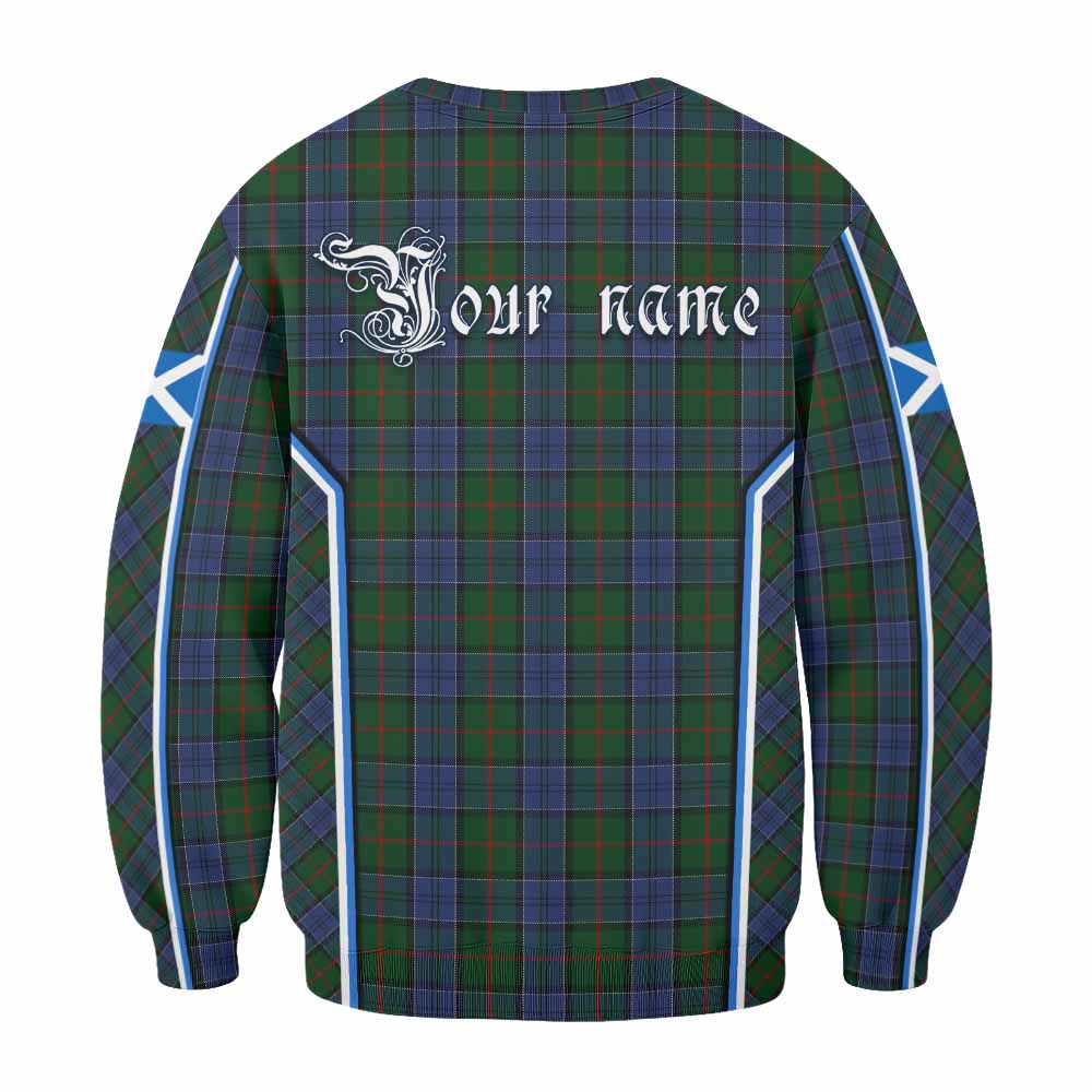 Colquhoun Tartan Crest Sweatshirt Scotland Coat of Arm Flag Style - Tartan Vibes Clothing