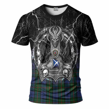 Colquhoun Tartan Crest T-Shirt Celtic Odin's Raven Legacy