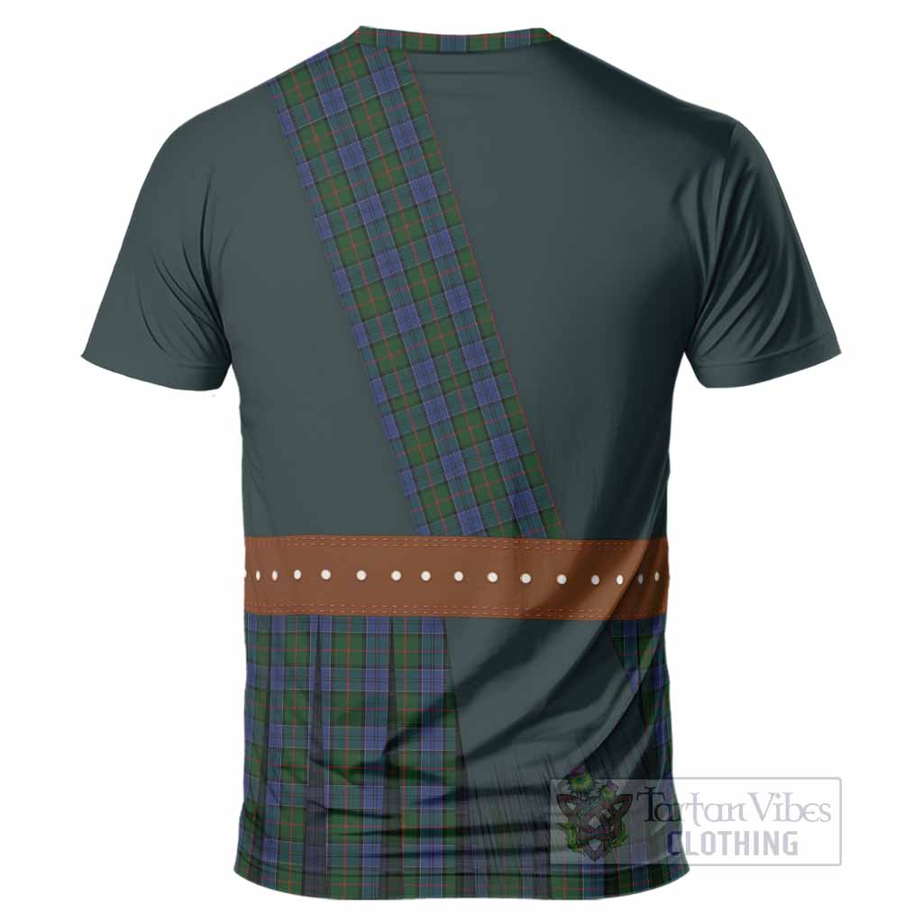 Colquhoun Tartan Crest T-Shirt Kilt Costume Style